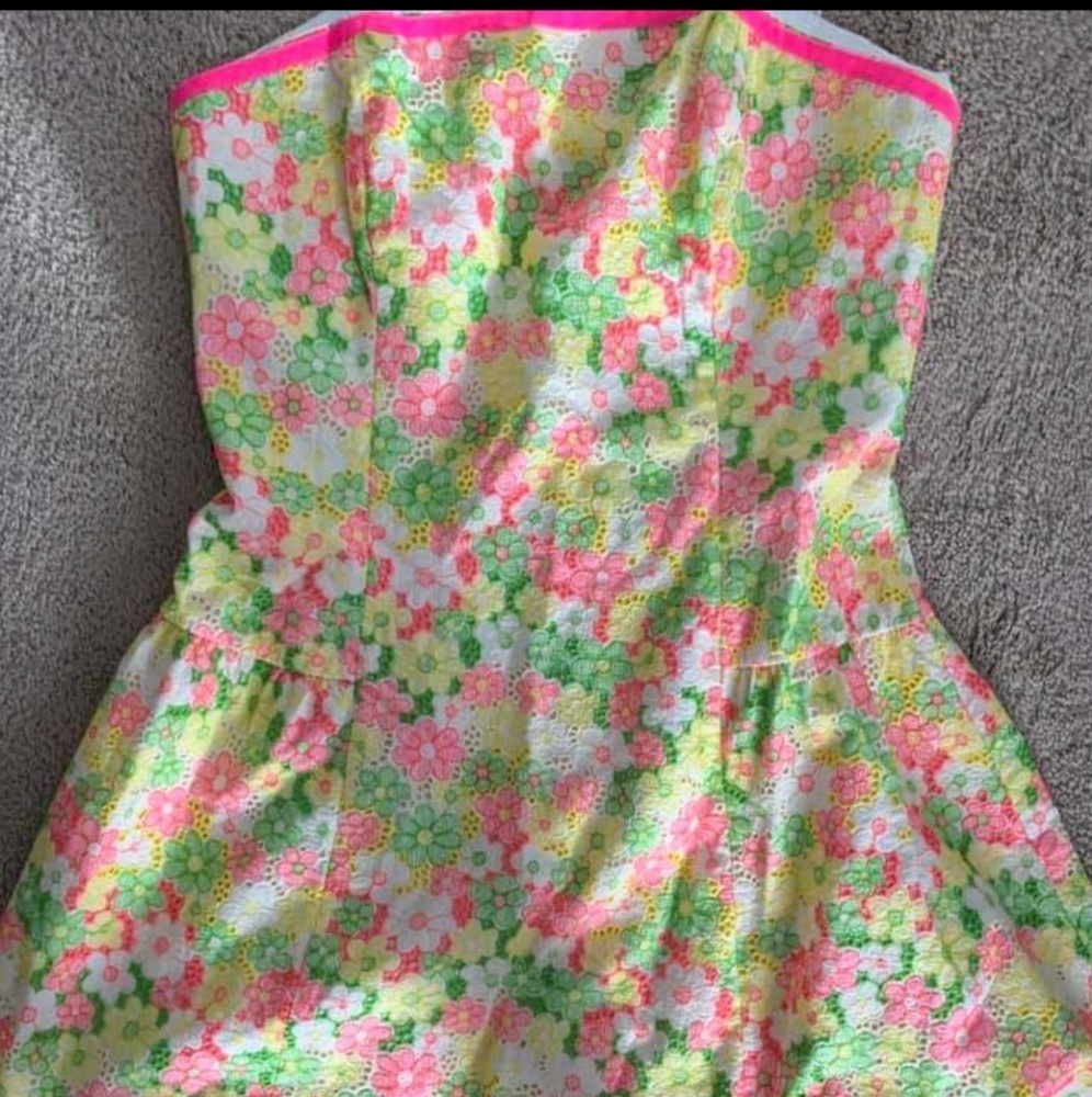 Lilly Pulitzer Size 12 lace strapless Jordan dress